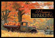 Pumpkin Pick Up Thanksgiving Cards