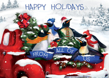 Penguin Posse Holiday Cards